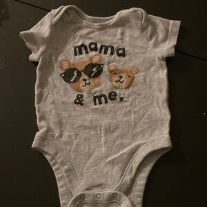 Old Navy Gray Bear Graphic Bodysuit